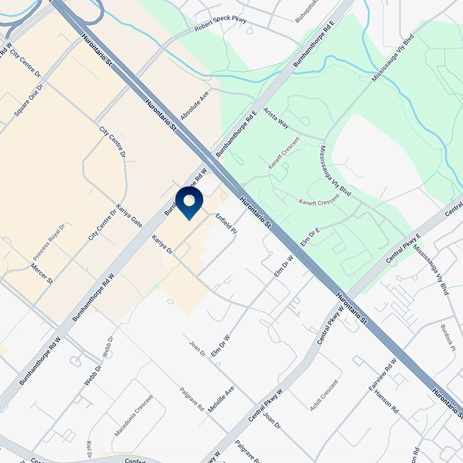 LTE Laser Therapy Solutions Mississauga Map